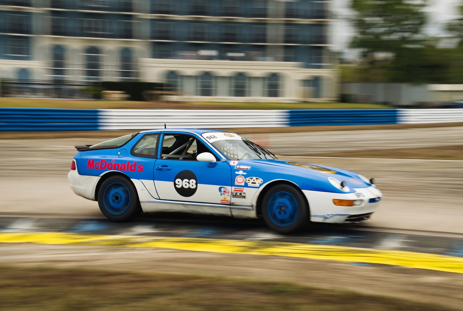 DAS Sport Porsche 968 club race car on track